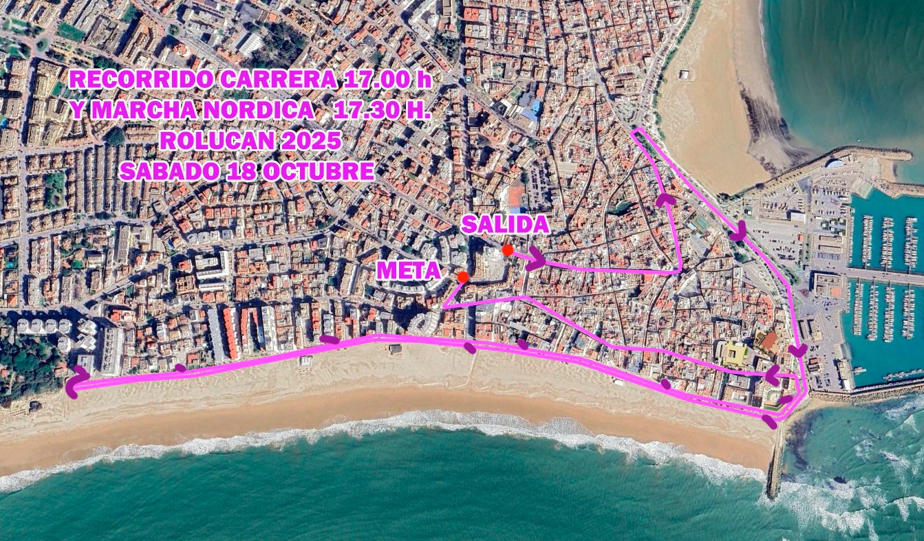 Recorrido de la IX Carrera Solidaria Contra El Cáncer de Mama